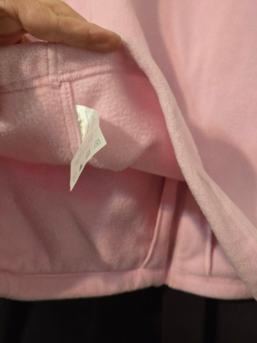 XL Lake‎ Matley Zipper Fleece un-lined Pocket Collar Pink Sweater Jacket Bomber - Picture 3 of 13